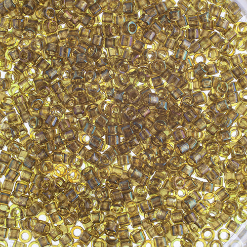 Miyuki Delica 11/0 - RD Fancy Lined Olivine -Dyed-DB00-2377V
