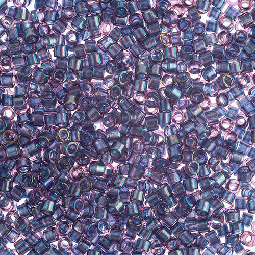 Miyuki Delica 11/0 - RD Fancy Lined Silvery Grey -Dyed-DB00-2387V