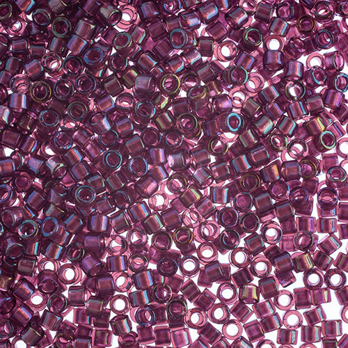 Miyuki Delica 11/0 - RD Fancy Lined Eggplant -Dyed-DB00-2390V