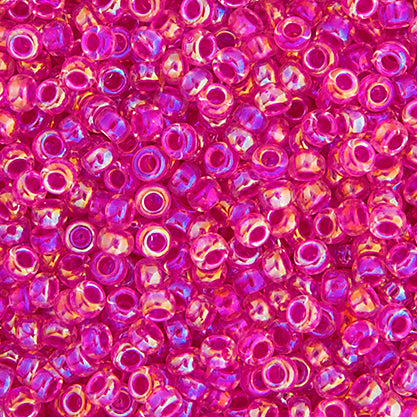 Miyuki 11/0 - Crystal Hot Pink Lined AB