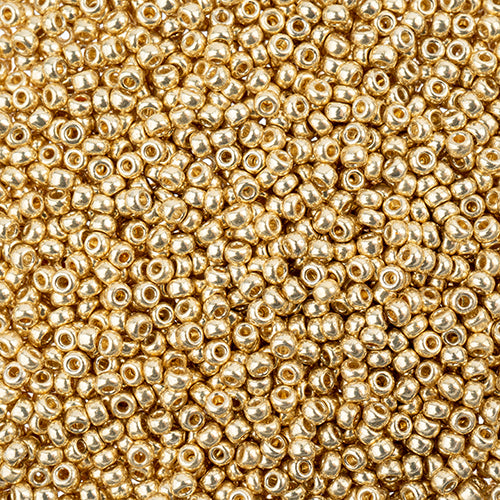 Japanese Seed Beads-Miyuki 11/0-Duracoat Galvanized Bright Gold