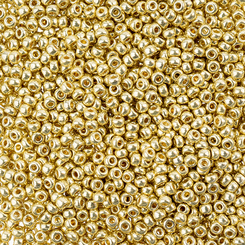 Japanese Seed Beads-Miyuki 11/0-Duracoat Galvanized Light Gold