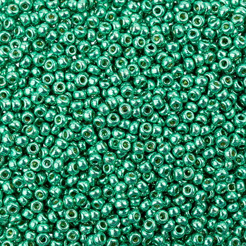 Japanese Seed Beads-Miyuki 11/0-Duracoat Dark Mint Green