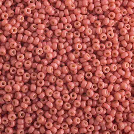 Miyuki 15/0-Dark Salmon Pink Opaque Duracoat
