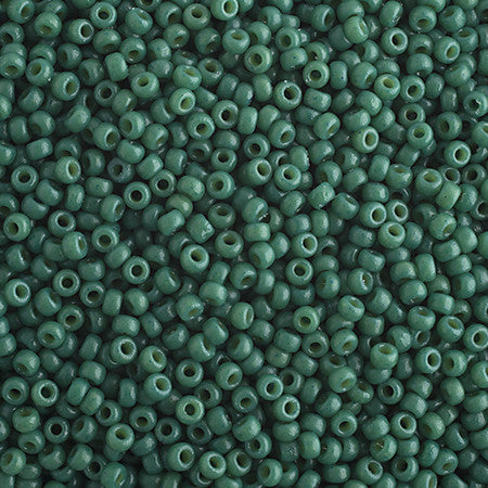 Miyuki 15/0-Spanish Palms Green Opaque Duracoat