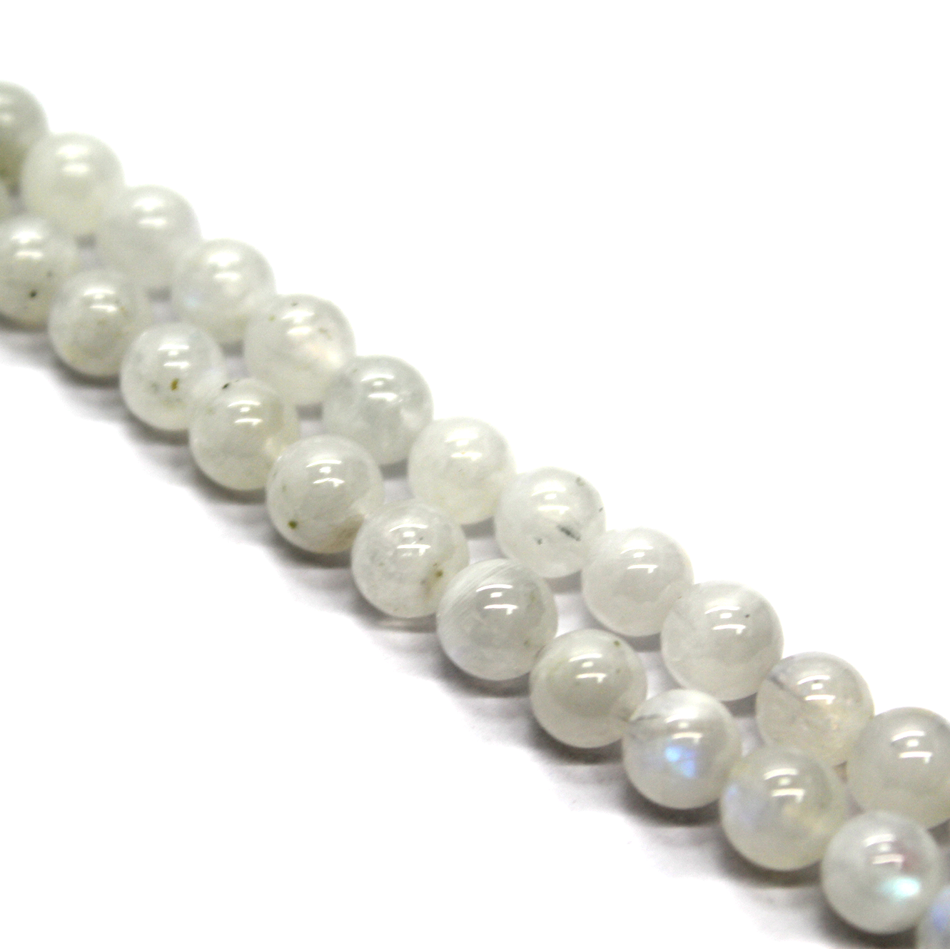 Moonstone (HQ), Semi-Precious Stone, 8mm, 47 pcs per strand