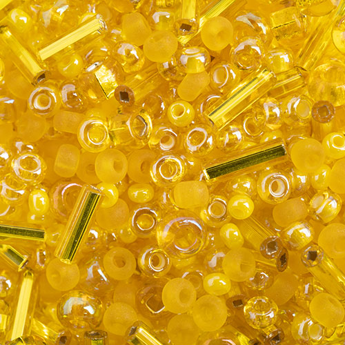 Czech Seed Beads - Czech 10/0 Assorted - Yellow