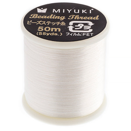 Miyuki Nylon Beading Thread B, ~ 50 meters, Available in Multiple Colours