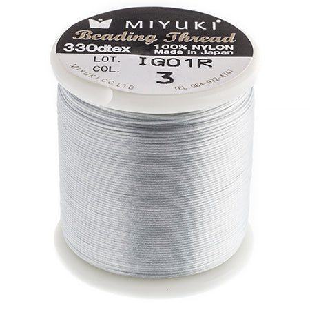 Miyuki Nylon Beading Thread B, ~ 50 meters, Available in Multiple Colours