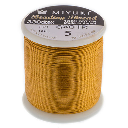 Miyuki Nylon Beading Thread B, ~ 50 meters, Available in Multiple Colours