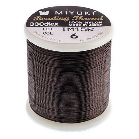 Miyuki Nylon Beading Thread B, ~ 50 meters, Available in Multiple Colours