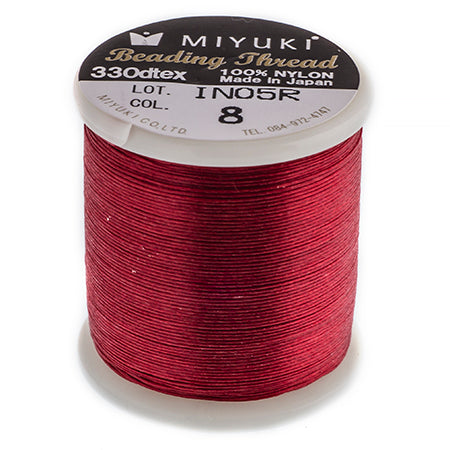 Miyuki Nylon Beading Thread B, ~ 50 meters, Available in Multiple Colours