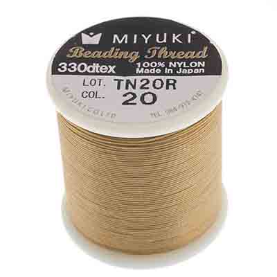 Miyuki Nylon Beading Thread B, ~ 50 meters, Available in Multiple Colours