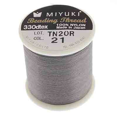 Miyuki Nylon Beading Thread B, ~ 50 meters, Available in Multiple Colours