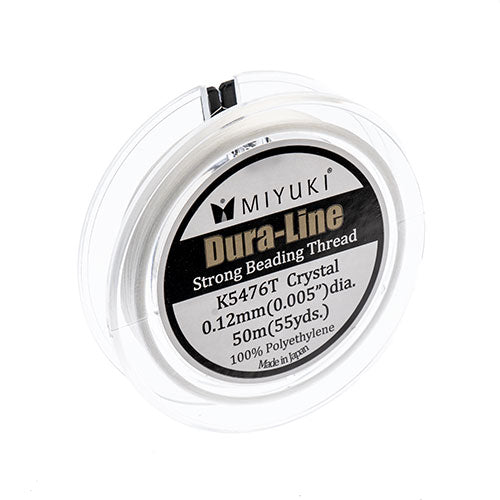 Miyuki Dura-Line Beading Thread, 0.12mm, Crystal Clear, ~ 50 meters