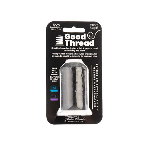 Good Thread, Spool Bonded Nylon, Available in Black or White, 500m Per Roll
