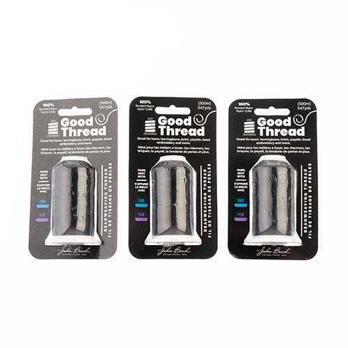 Good Thread, Spool Bonded Nylon, Available in Black or White, 500m Per Roll