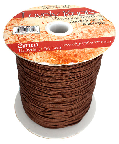 Lovely Knots, Asian Knotting Cord, Light Chocolate, 2mm, ~ 180 yards