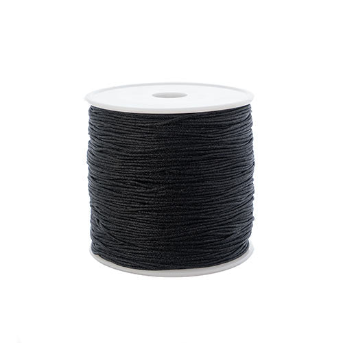 Nylon Beading Knotting Cord -  0.8mm - 100yds/Spool - Black