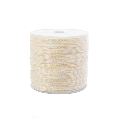 Nylon Beading Knotting Cord -  0.8mm - 100yds/Spool . Ivory