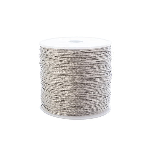Nylon Beading Knotting Cord -  0.8mm - 100yds/Spool - Grey