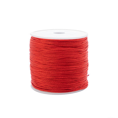 Nylon Beading Knotting Cord -  0.8mm - 100yds/Spool . Red