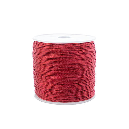 Nylon Beading Knotting Cord -  0.8mm - 100yds/Spool - Burgundy