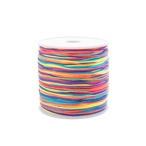 Nylon Beading Knotting Cord -  0.8mm - 100yds/Spool - Multicolored