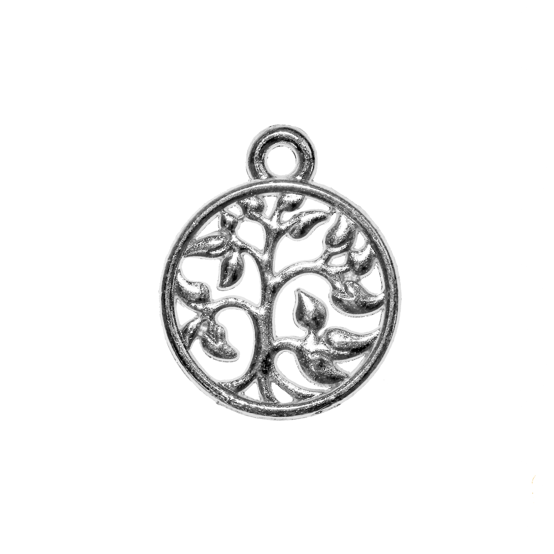 Charm, Tree of Life, Alloy, 18.5mm x 15mm x 1.7mm, Sold Per pkg of 10, Available in Multiple Colours