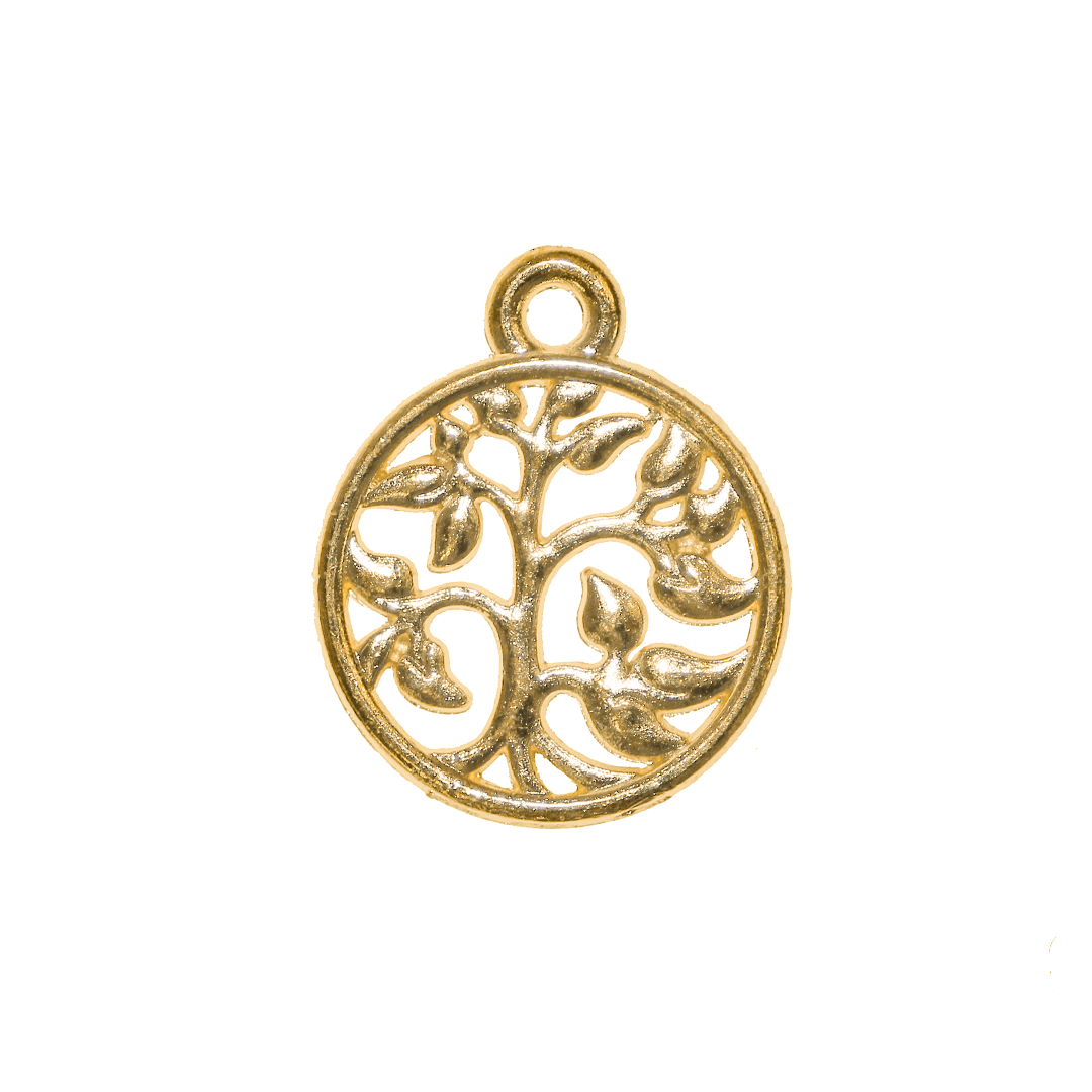 Charm, Tree of Life, Alloy, 18.5mm x 15mm x 1.7mm, Sold Per pkg of 10, Available in Multiple Colours