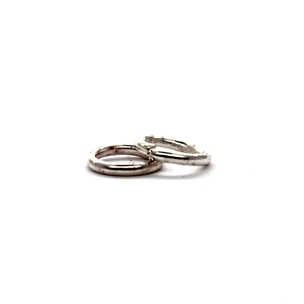 Jump Rings, Bright Silver, Alloy, Round, 8mm, 20 Gauge, 150+ pcs