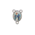 Charms, Mary, Silver, Alloy, 16mm x 11mm, Sold Per pkg 6