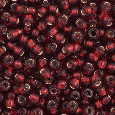 Czech Seed Beads - Czech 11/0 - Dark Red Transparent (58)