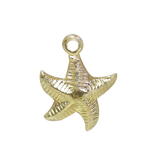 Charm, Starfish, 14K Gold Filled, 10mm L x 9mm W, 1pc