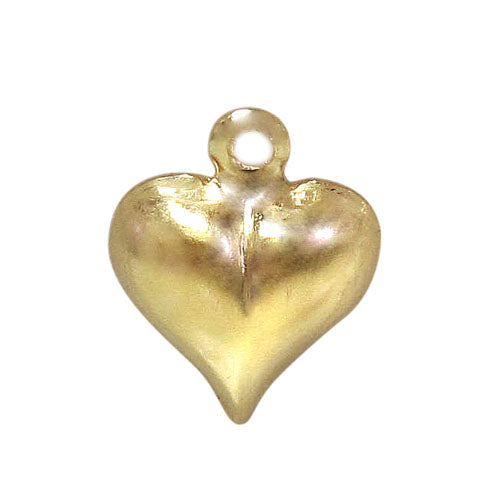 Charm, Heart, 14K Gold Filled, 10mmL x 10mmW , Sold Per pkg of 1