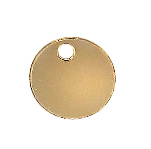 Charms, Round Tag, 14K Gold Filled, Availble in 6mm, 8mm, 10mm, 1pc