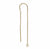 Earring, 14K Gold Filled, U Shape Threader Ear Wire, 1 pair