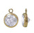 Charm, Bezel Drop Charm, 14K Gold Filled, Available in White and Red Cubic Zirconia - 1pc