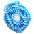 Glass Beads, Sky Blue Evil Eye, 6mm, 64 pcs per strand