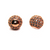 Micro Pave, Round Bead, Rose Gold, 8mm, 1pc