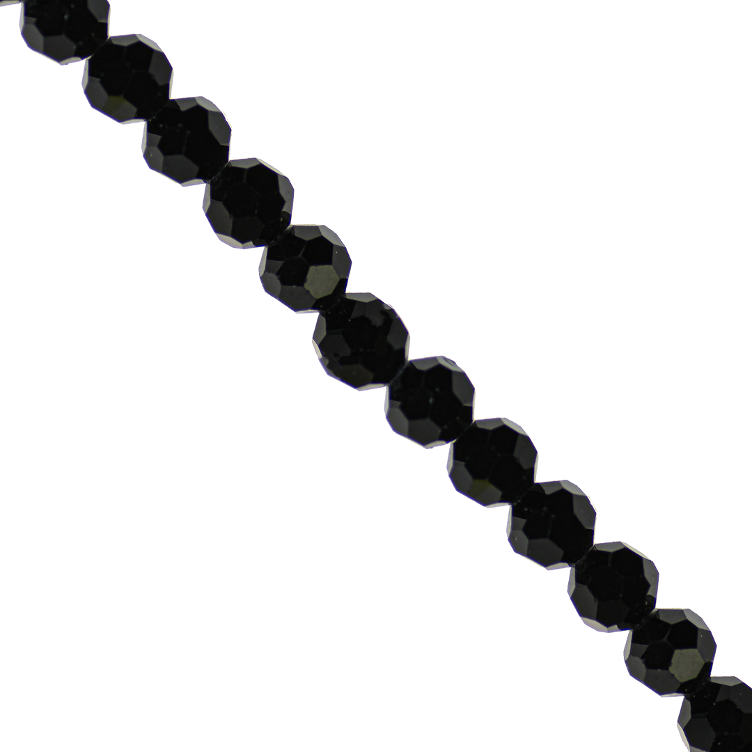Glass Crystal Beads, Round, Faceted, 3mm, Approx 170 pcs per strand, Available in Multiple Colours