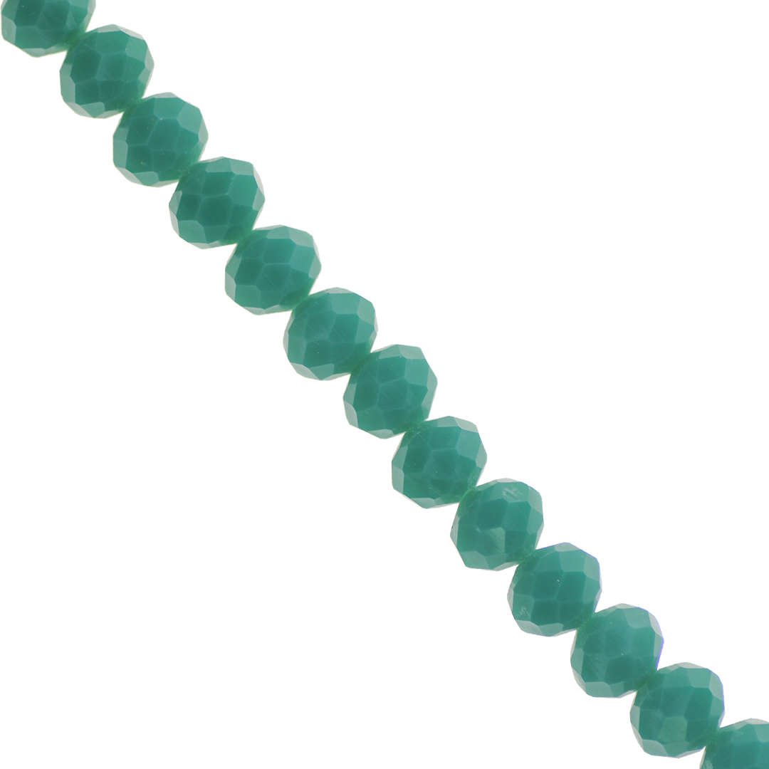 Glass Crystal Beads, Rondelle, Faceted, 6mm, Approx 80 pcs per strand, Available in Multiple Colours