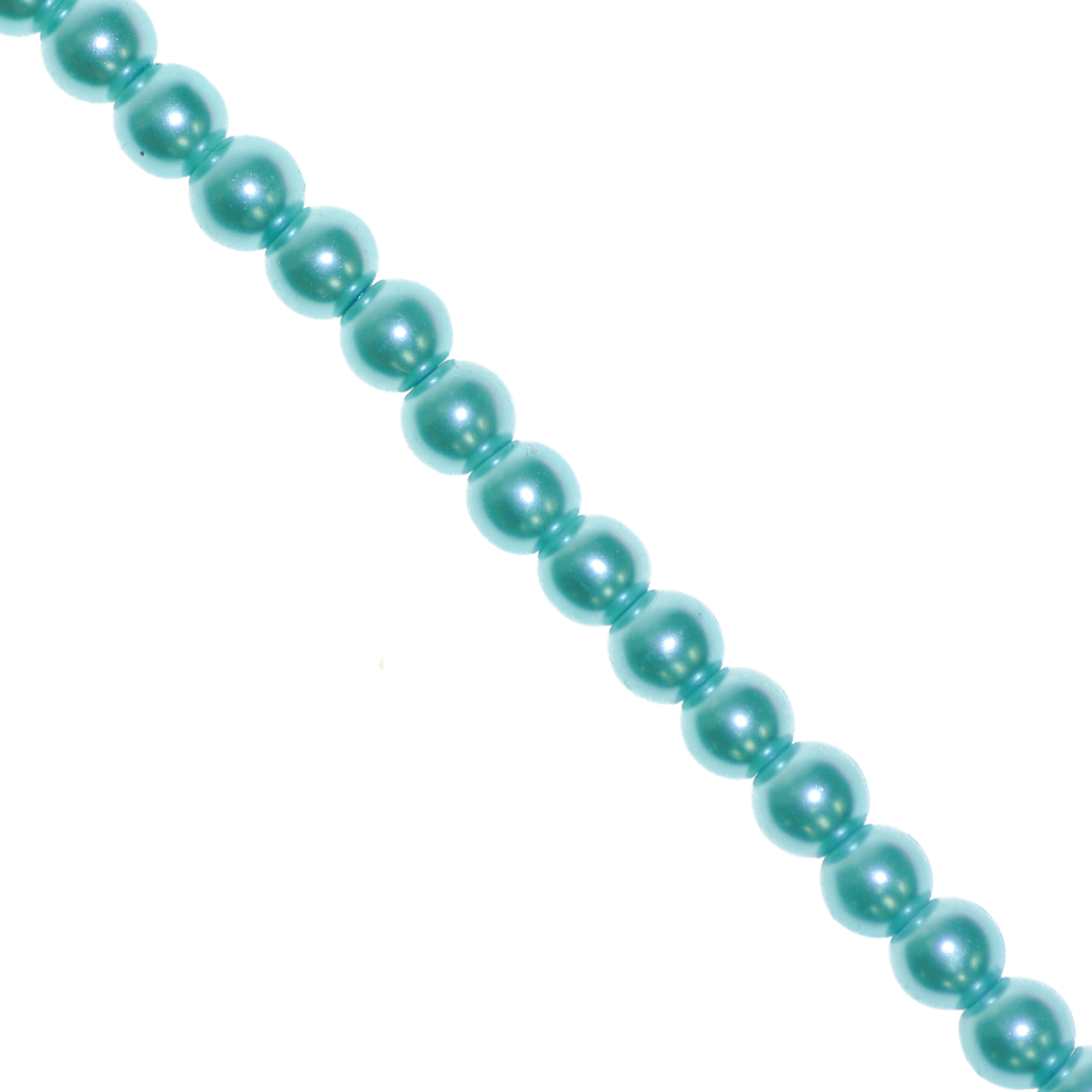 Glass Pearls, 4mm, Approx 200 pcs per strand, Available in Multiple Colours
