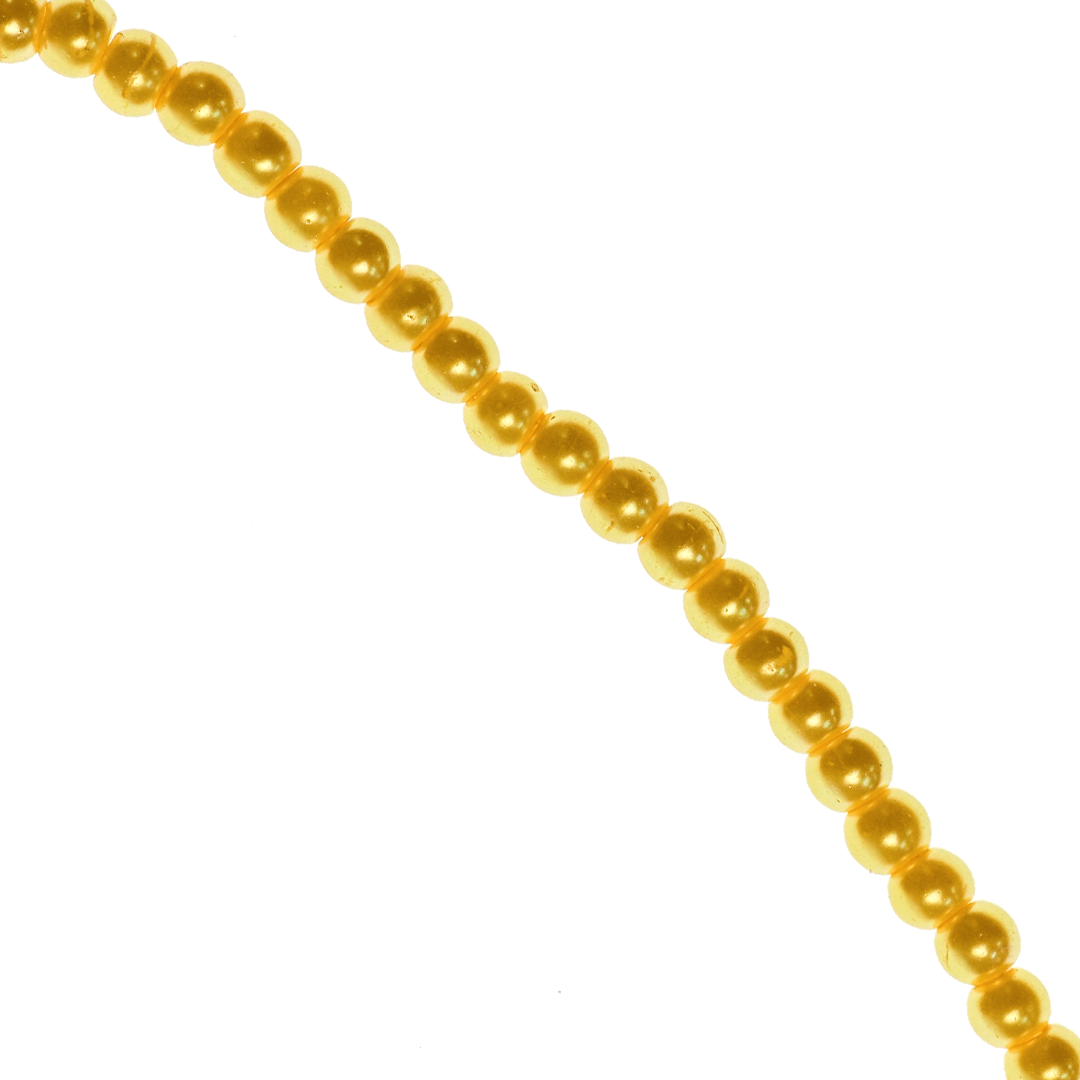 Glass Pearls, 3mm, Approx 205 pcs per strand, Available in Multiple Colours