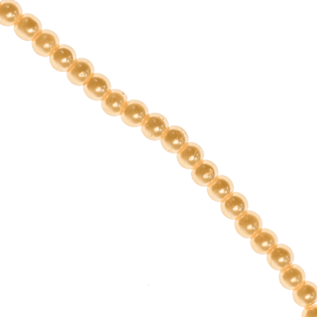 Glass Pearls, 3mm, Approx 205 pcs per strand, Available in Multiple Colours