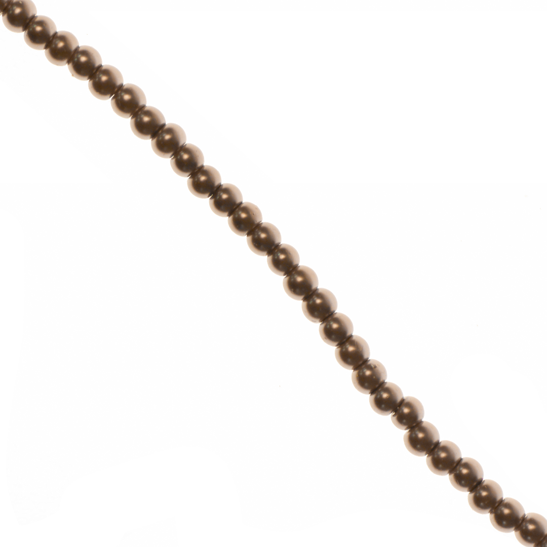 Glass Pearls, 3mm, Approx 205 pcs per strand, Available in Multiple Colours