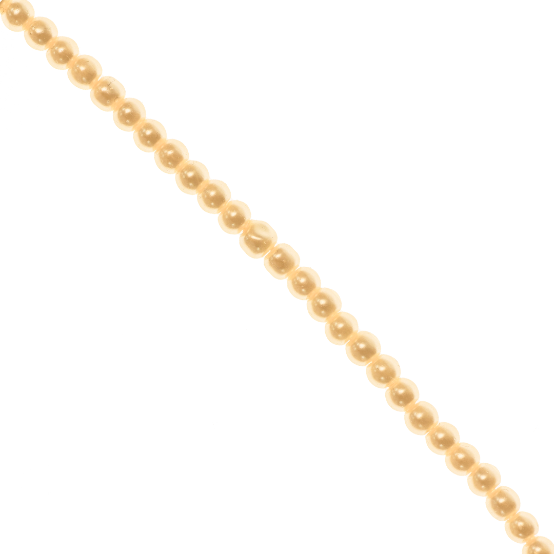 Glass Pearls, 3mm, Approx 205 pcs per strand, Available in Multiple Colours