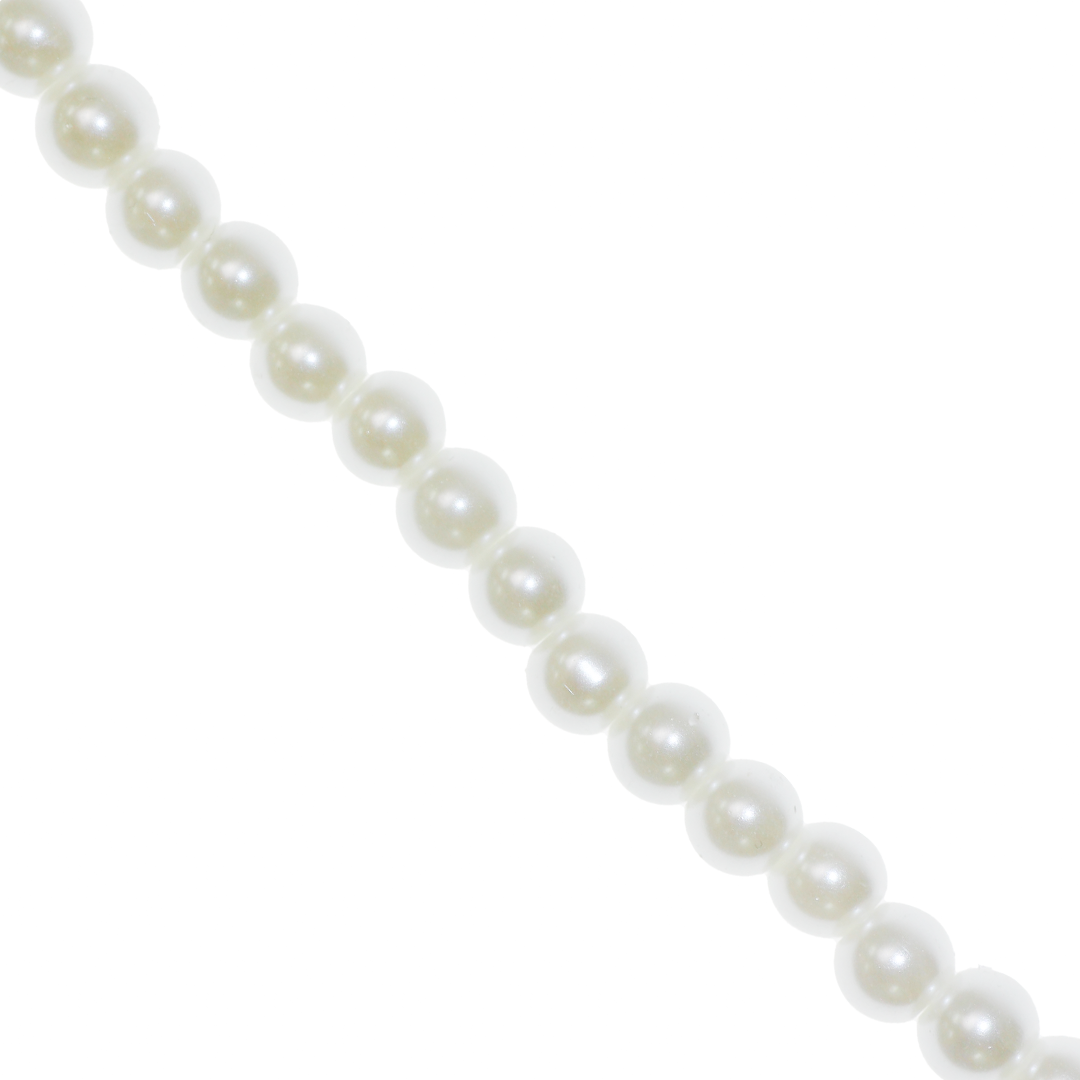 Glass Pearls, 12mm, 65 pcs per strand, Available in Multiple Colours