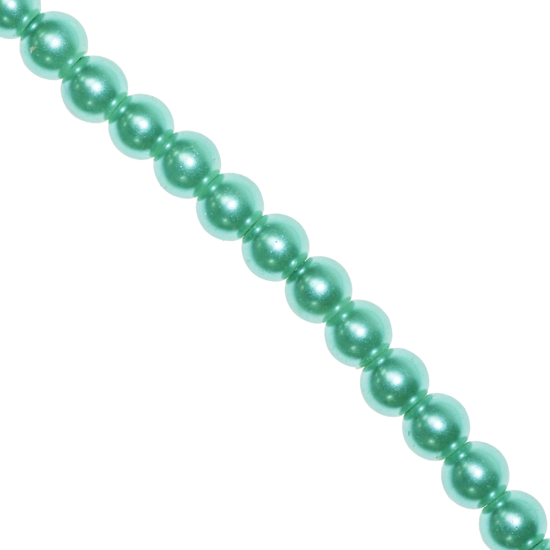 Glass Pearls, 8mm, Approx 100 pcs per strand, Available in Multiple Colours