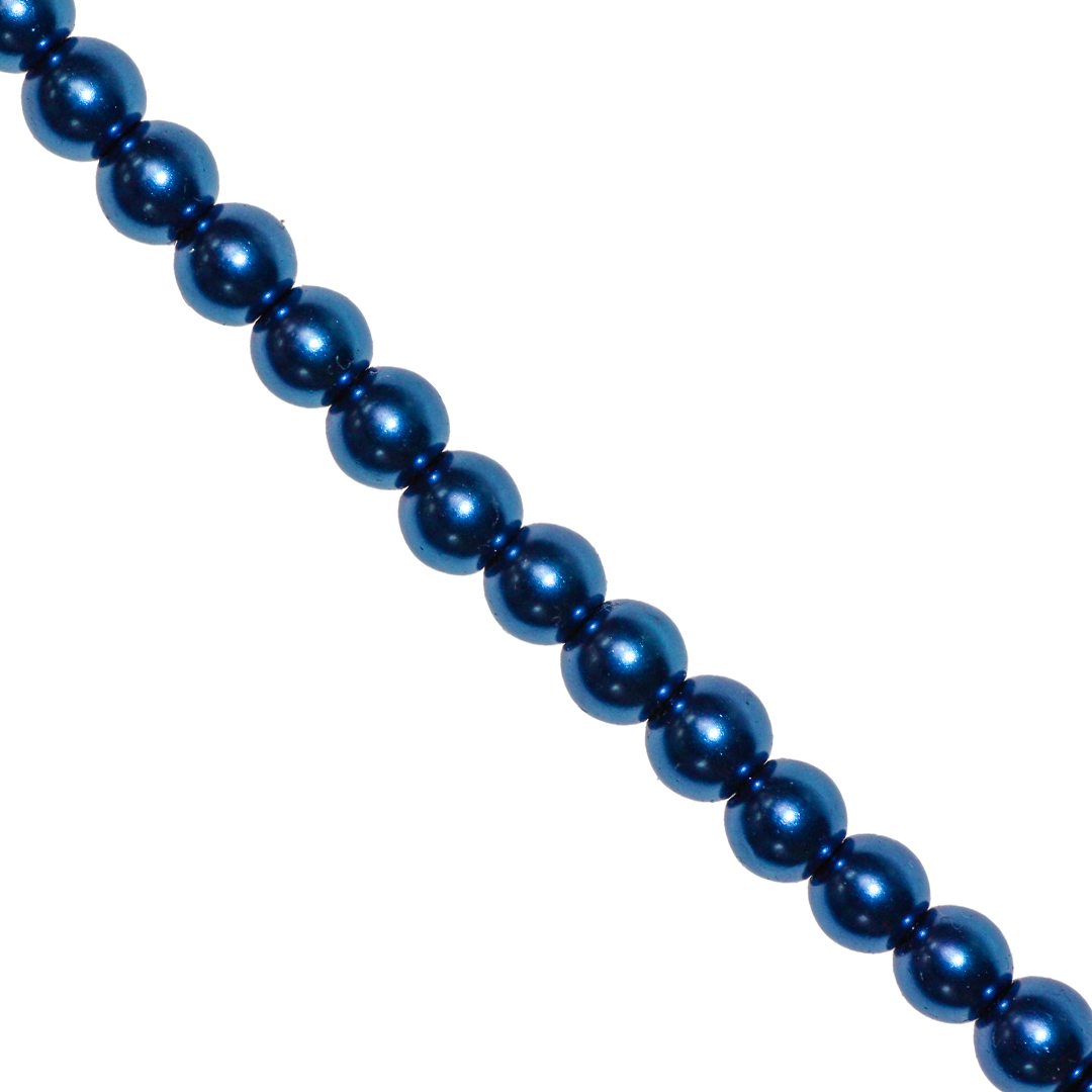 Glass Pearls, 4mm, Approx 200 pcs per strand, Available in Multiple Colours